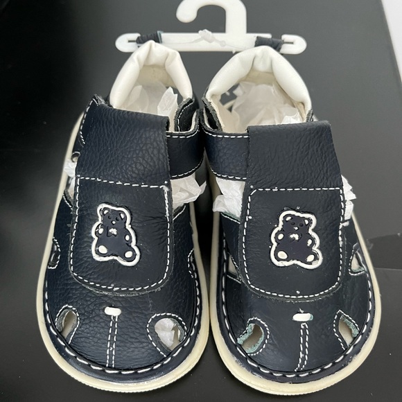Baby boy navy sandals sz 3 NWT from Italy - Picture 3 of 5